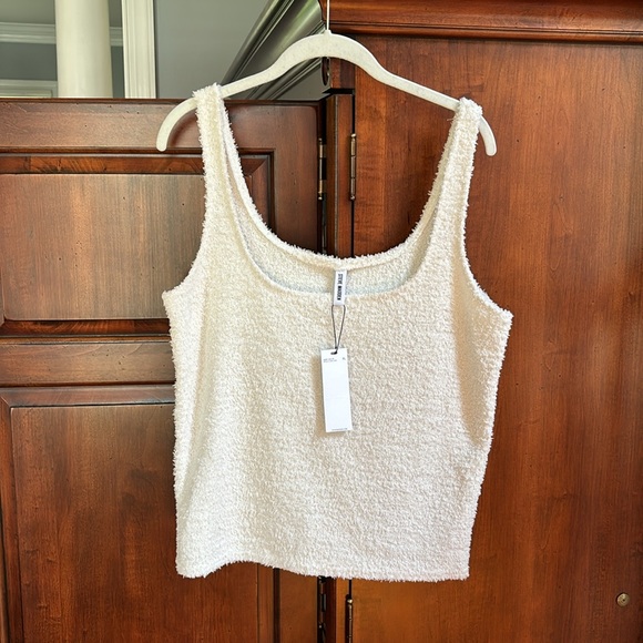 NWT Steve Madden Scoop Neck Chenille Sleep Tank Top - Picture 3 of 5